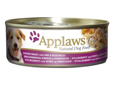 Applaws Dog puszka z kurczakiem, szynką i warzywami 156g