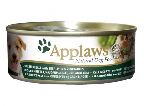 Applaws Dog puszka z kurczakiem, wątrobą wołową i warzywami 156g