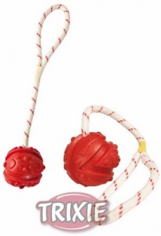 Trixie Piłka z linką 4,5cm [33481]