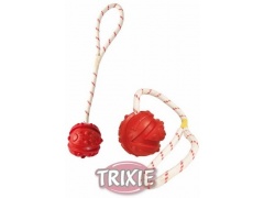 Trixie Piłka z linką 7cm [33482]