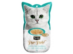 Kit Cat PurrPuree Tuna & Fiber Hairball 4x15g