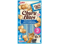 Inaba Ciao Cat Churu Bites Chicken Recipe Wraps Tuńczyk z przegrzebkami 30g