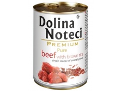 Dolina Noteci Premium Pies Pure Wołowina i ryż puszka 400g