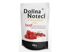 Dolina Noteci Premium Pies Pure Wołowina i ryż saszetka 500g