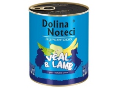 Dolina Noteci Premium Superfood Pies Cielęcina i jagnięcina puszka 800g