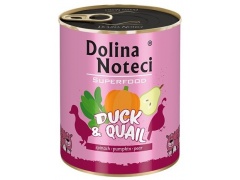 Dolina Noteci Premium Superfood Pies Kaczka i przepiórka puszka 800g