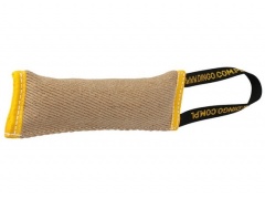 Dingo Zabawka dla psa - Szarpak z juty z uchwytem i piszczałką 28 / 6cm
