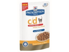Hill\'s Prescription Diet c / d Feline Urinary Stress z łososiem saszetka 85g