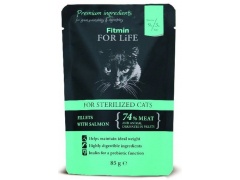 Fitmin Cat For Life Adult Sterilised Salmon saszetka 85g