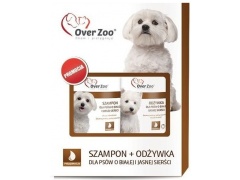 Over Zoo Dwupak Szampon + Odżywka dla białej sierści