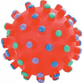 Zolux Zabawka winylowa piłka z wypustkami 10cm [480784]