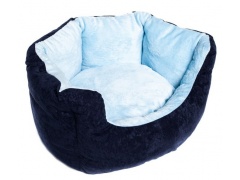 Bimbay Legowisko Owal Silikon r.2 - 56x40cm granat-niebieski