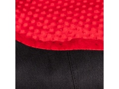 Bimbay Pokrowiec do kanapy Minky r.4 - 125x90cm czarny-czerwony