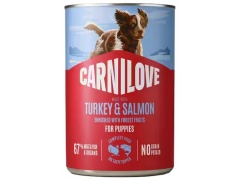 Carnilove Dog Turkey & Salmon Puppy - łosoś i indyk puszka 400g