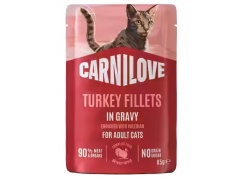 Carnilove Cat Turkey - indyk w sosie saszetka 85g
