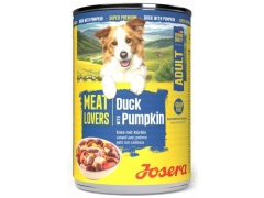 Josera Pies Meat Lovers Menu Kaczka z dynią puszka 400g