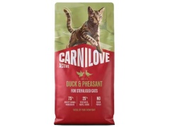 Carnilove Cat Active Duck & Pheasant Sterilised - kaczka i bażant 2kg