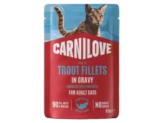 Carnilove Cat Trout - pstrąg w sosie saszetka 85g