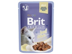 Brit Premium Cat Fillets with Beef galaretka saszetka 85g