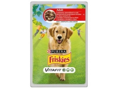 Friskies Dog Adult Wołowina i ziemniaki w sosie saszetka 100g