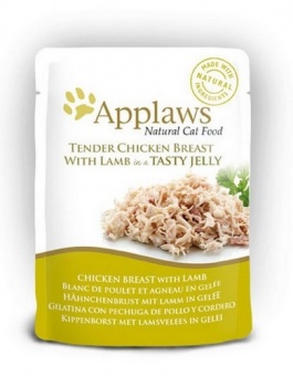 Applaws saszetka dla kota kurczak z jagnięciną w galaretce 70g