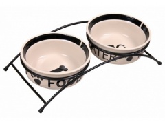 Trixie Miski ceramiczne 0,6L na stojaku [24641]