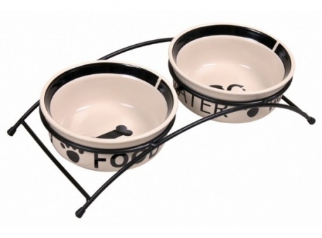 Trixie Miski ceramiczne 0,6L na stojaku [24641]