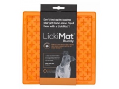 LickiMat Buddy Krzyżyk miękki pomarańczowy