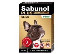 Sabunol Obroża Plus przeciw pchłom dla psa 50cm