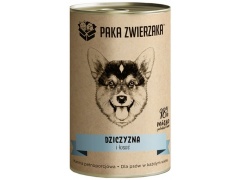 Paka Zwierzaka Dziczyzna i łosoś puszka 400g