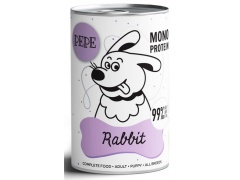 Paka Zwierzaka PEPE Rabbit (królik) puszka 400g
