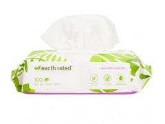 Chusteczki Earth Rated kompostowalne lawendowe 100szt