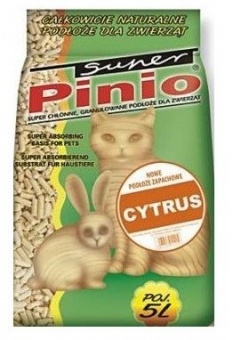 Super Pinio Cytryna żwirek drewniany 10L