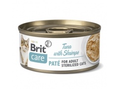 Brit Care Cat Sterilized Tuna Pate & Shrimps puszka 70g