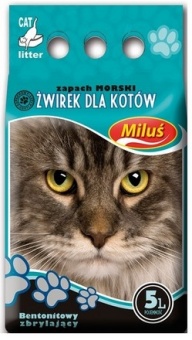 Miluś Morski żwir zbrylający bentonitowy 5L
