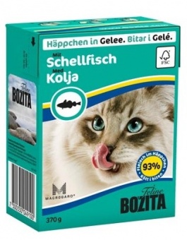 Bozita z Rybą Morską (łupaczem) kawałki w galaretce kartonik 370g