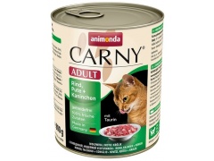 Animonda Carny Cat Adult Wołowina, indyk + królik puszka 800g