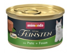 Animonda vom Feinsten Cat Adult Mus Indyk + Bażant puszka 85g