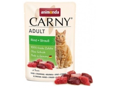Animonda Carny Adult Wołowina + Struś saszetka 85g