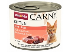 Animonda Carny Kitten Wołowina + Indyk puszka 200g