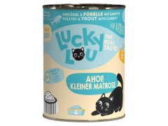 Lucky Lou Lifestage Kitten Drób i pstrąg puszka 400g