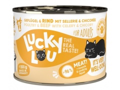 Lucky Lou Lifestage Sterilized Drób i wołowina puszka 200g