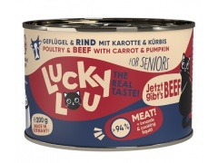 Lucky Lou Lifestage Senior Drób i wołowina puszka 200g