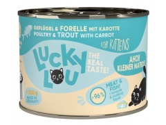 Lucky Lou Lifestage Kitten Drób i pstrąg puszka 200g