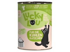 Lucky Lou Lifestage Kitten Drób i wołowina puszka 400g