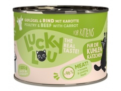 Lucky Lou Lifestage Kitten Drób i wołowina puszka 200g