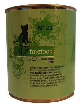 Catz Finefood N.23 Wołowina i Kaczka puszka 800g