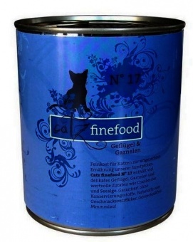 Catz Finefood N.17 Drób i Krewetki puszka 800g
