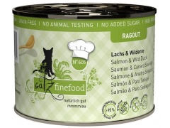 Catz Finefood Ragout N.605 Łosoś i Dzika Kaczka puszka 190g