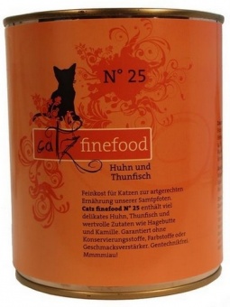 Catz Finefood N.25 Kurczak i Tuńczyk puszka 800g